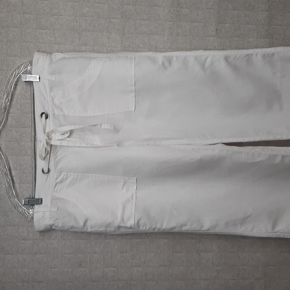 Converse One Star Women's White Linen Blend Pants
